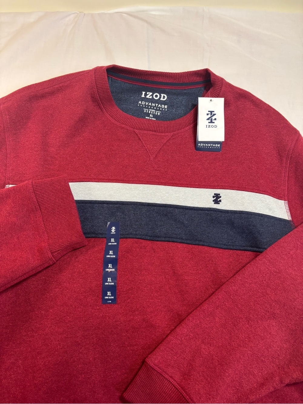 Izod Men's Advantage Performance Stretch Sweatshirt Size Xl